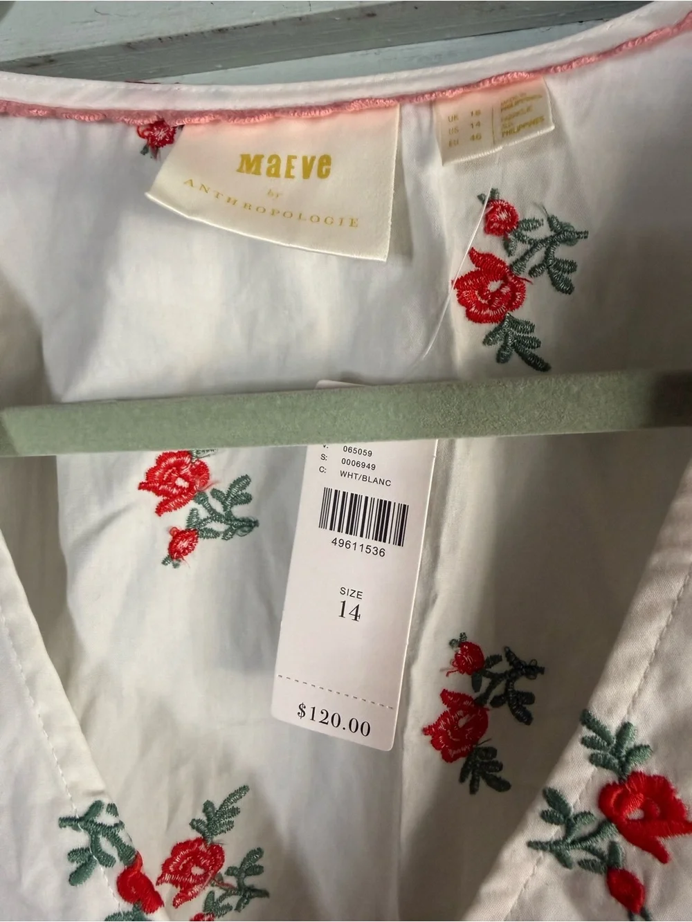 Anthropologie NWT floral top
